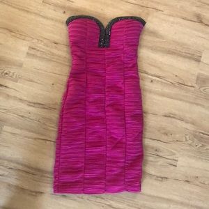 Formal pink daisy dress